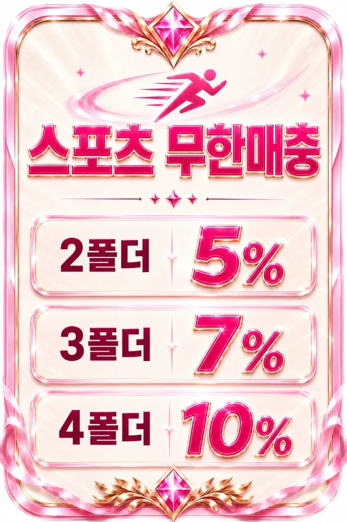 스포츠 무한매충 2폴더 5% 3폴더 7% 4폴더 10%